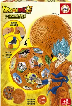 Puzzle 3d dragon ball super monta y juega - reversible
