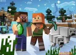 Puzzle minecraft 4x100 pzas.