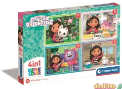 Puzzle progresivo 4 en 1 gabby 12-16-20-24 pzas.