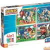 Puzzle progresivo 4 en 1 sonic super color - 12-16-20-24