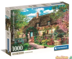 Puzzle 1000 pzas. antigua cabaña con poster - high quality collection