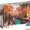 Puzzle 500 pzas. atardecer en venecia con poster - high quality collection
