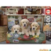 Puzzle 500 pzas. cachorros equipaje