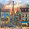 Puzzle 1000 pzas. calles de paris con poster - high quality collection