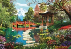 Puzzle 1000 pzas. fuji garden c/poster - high quality collection