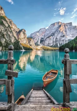 Puzzle 500 pzas. lago braies con poster - high quality collection