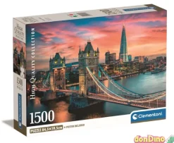 Puzzle 1500 pzas. london twilight c/poster - high quality collection