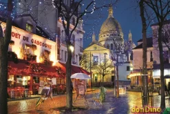 Puzzle 1500 pzas. montmarte, paris con poster - high quality collection