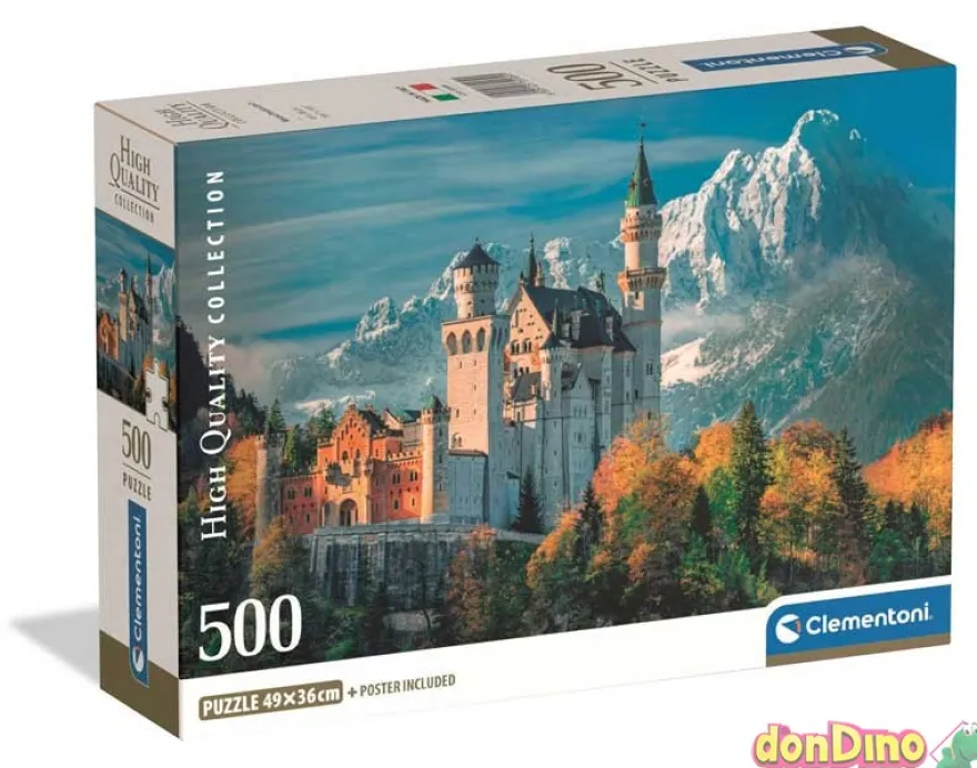 Puzzle 500 pzas. neuschwanstein + poster incluido