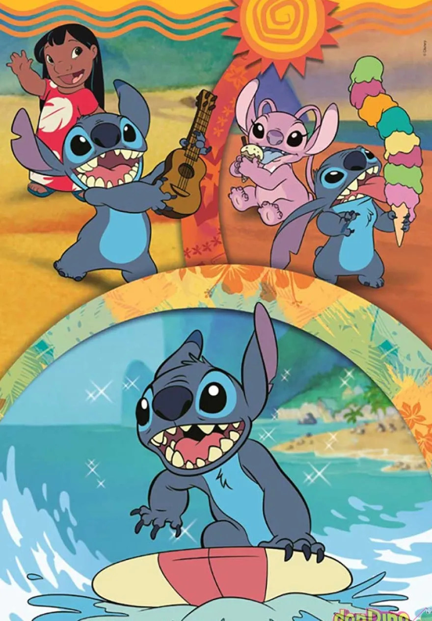 Puzzle 104 pzas. stitch disney supercolor