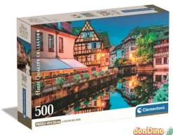 Puzzle 500 pzas. strsbourg old town c/poster - high quality collection