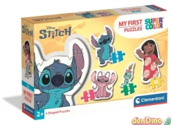 4 puzzles progresivos stitch 3-6-9-12 pzas. - supercolor
