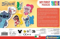 4 puzzles progresivos stitch 3-6-9-12 pzas. - supercolor