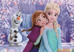 Puzzle 2x20 pzas. frozen disney supercolor