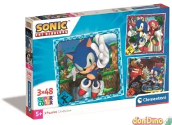Puzzle 3x48 pzas. sonic super color