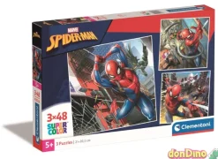 Puzzle 3x48 pzas. spider-man marvel super color