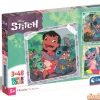 Puzzle 3x48 pzas. stitch disney super color