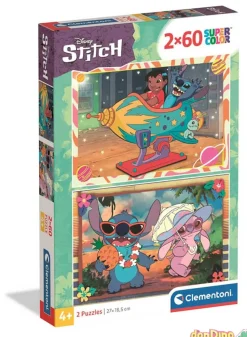 Puzzle 2x60 pzas. stitch disney super color