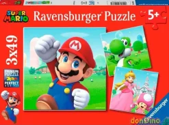 Puzzle 3x49 pzas. super mario
