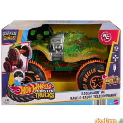 Rageasaur r/c hot wheels monster tr trucks - sharks vs dinos - 1:15