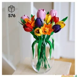 Ramo de tulipanes lego botanicals 576 pzas.