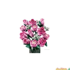 Ramo rosas rosadas lego botanicals 789 pzas.