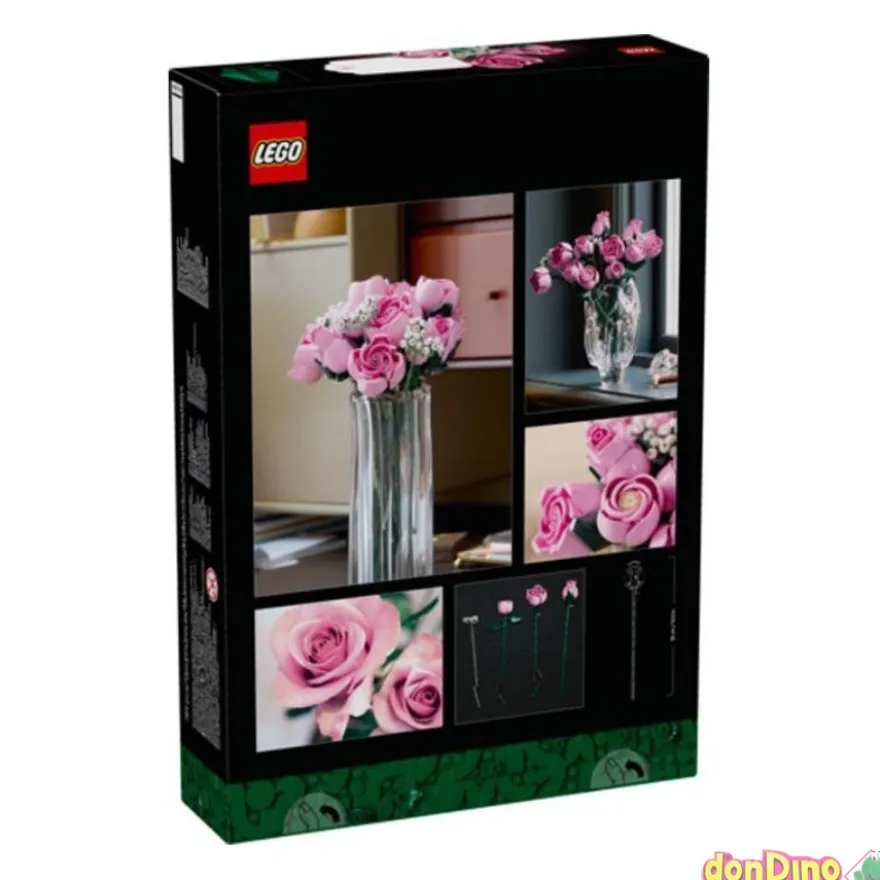 Ramo rosas rosadas lego botanicals 789 pzas.