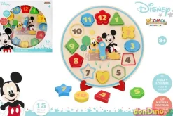 Reloj madera 15 pzas. disney woomax
