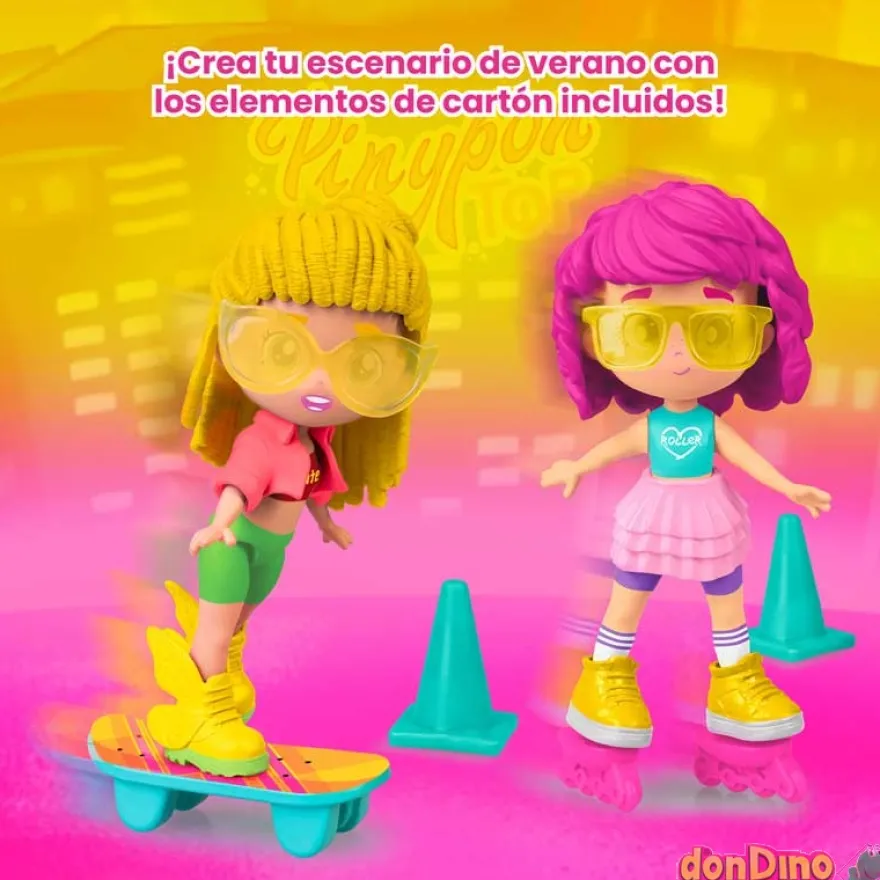 Roller girls pinypon top deco mini tattoos