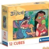 Rompecabezas 12 cubos stitch disney