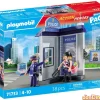 Sala de policia playmobil action he action heroes starter pack - 38 pzas.