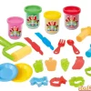 Set 4 botes plastilina c/acces.surt