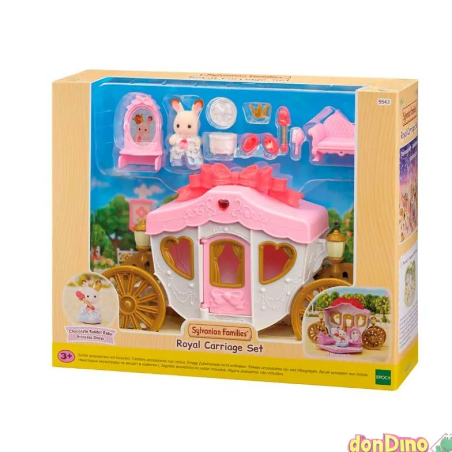 Set carroza real sylvanian families c/1 figura y accesorios