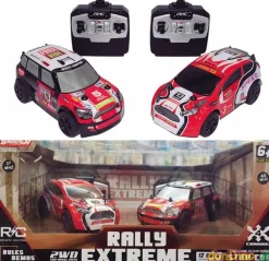 Set 2 coches rally extreme r/c 1:28