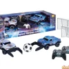 Set 2 coches r/c football league con 2 porterias y 1 balon - con luz
