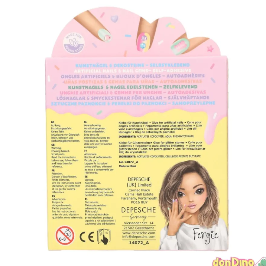Set de uñas postizas top model