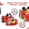 Set de vehiculo y figura mickey