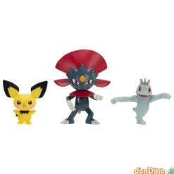 Set 3 Figuras Batalla Pokémon Surtidas