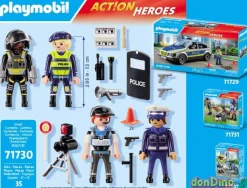 Set figuras policia playmobil act!on heroes - 35 pzas.
