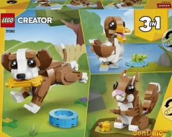 Simpaticos animales: cachorro juguetón 3 en 1 lego creator 336 pzas.
