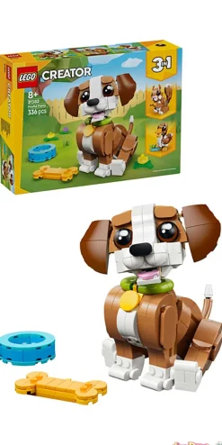 Simpaticos animales: cachorro juguetón 3 en 1 lego creator 336 pzas.