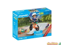 Snowboarder con rampa playmobil my life - 17 pzas.
