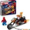 Spider-man vs. moto del motorista fantasma. lego super heroes marvel