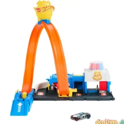 Supercomisaria de policia hot wheels city - con 1 vehículo