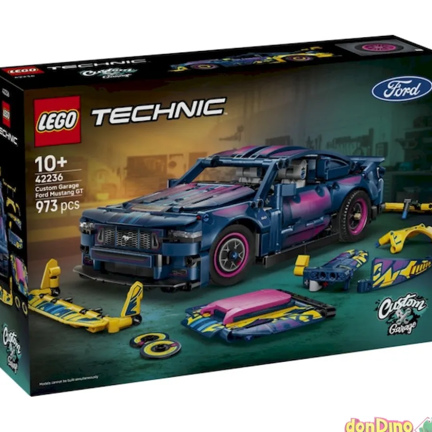 Taller tuning ford mustang gt lego technic - 973 pzas.