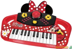 Teclado electronico minnie 25 tecla graba y reproduce - c/sonido