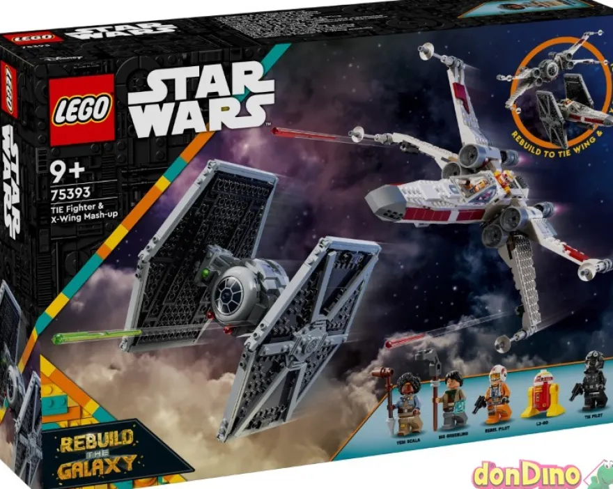 Tie fighter&x-wing fusionados lego star wars