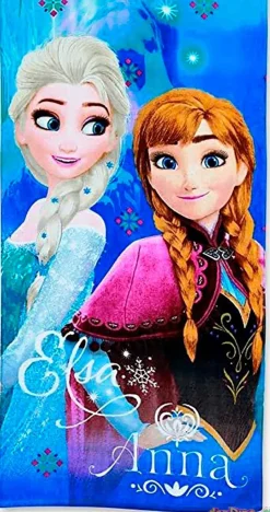 Toalla frozen elsa&anna 70x140 cm. 100% algodon
