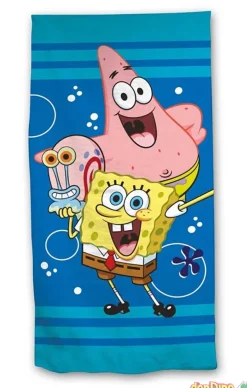 Toalla playa bob esponja 70x140 cm. 100% polyester