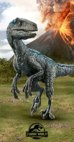 Toalla playa jurassic world 70x140 100% polyester